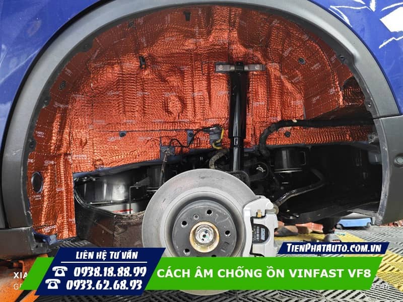 Bạn có thể tùy chọn vị trí cách âm trên xe Vinfast VF8 của mình