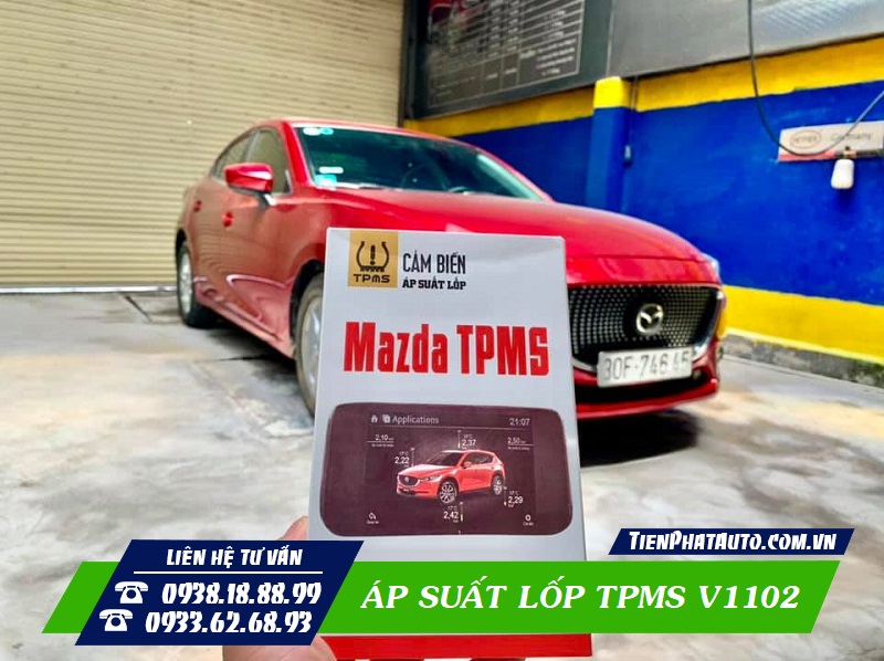 Cảm biến áp suất lốp TPMS V1102 thích hợp cho tất cả các dòng Mazda