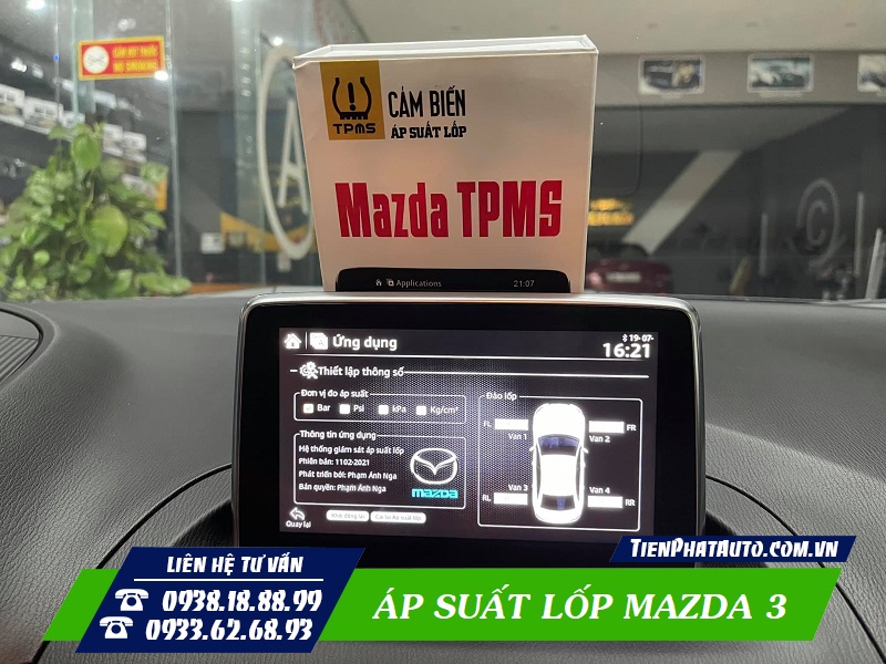 Áp suất lốp Mazda 3 giúp kiểm soát nhiệt độ lốp hiệu quả