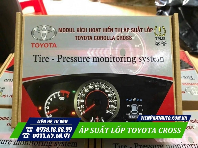 Bộ cảm biến áp suất lốp dành cho Toyota Cross tích hợp ODO