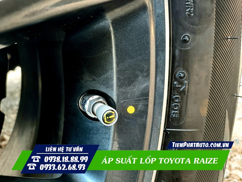 Tiến Phát Auto chuyên lắp cảm biến áp suất lốp cho xe Toyota Raize