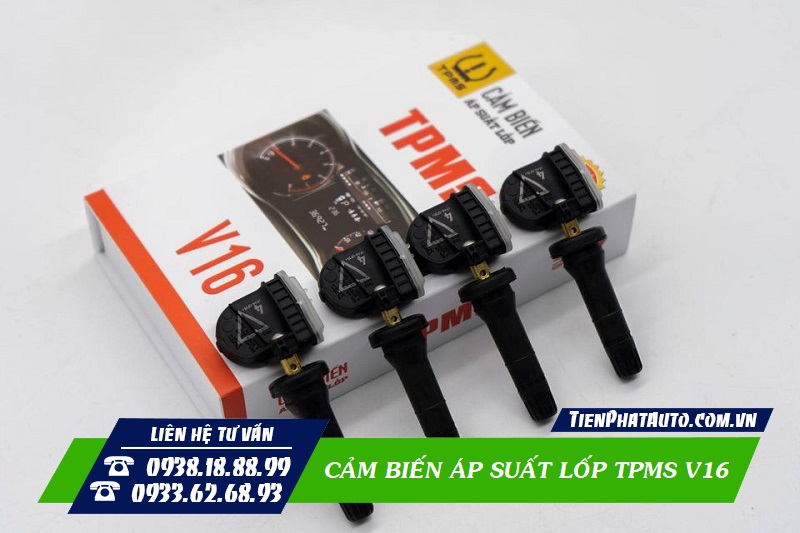 Bộ cảm biến áp suất lốp TPMS V16 dành riêng cho xe Vinfast Fadil