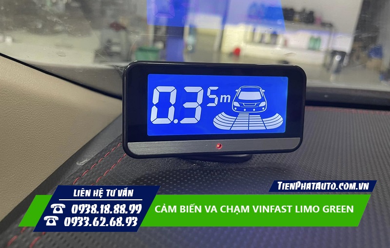 Màn hình hiển thị khoảng cách va chạm với vật cản