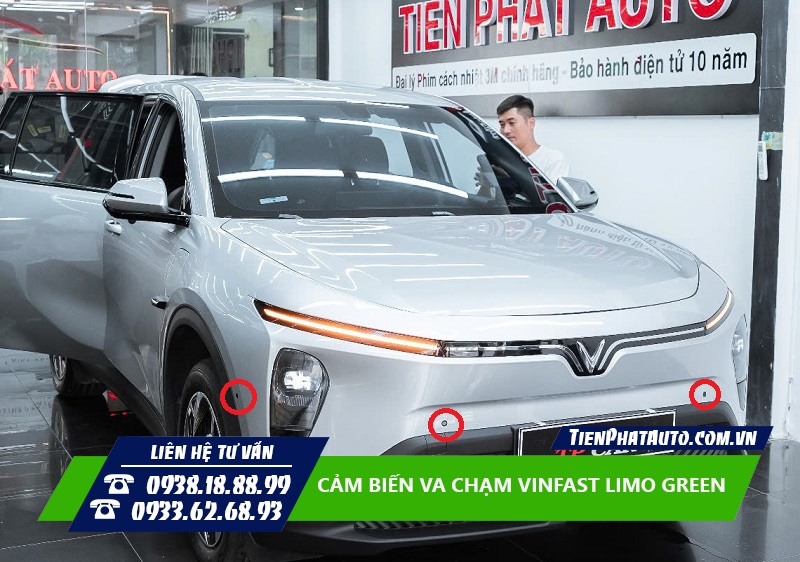 Lắp cảm biến va chạm Vinfast Limo Green hỗ trợ lái xe an toàn hơn
