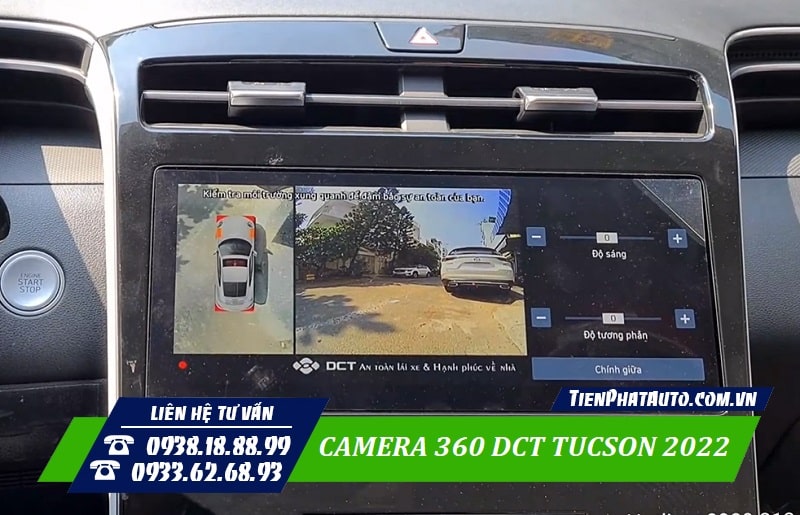 Hyundai Tucson 2022 lắp camera 360 độ DCT tại Tiến Phát Auto
