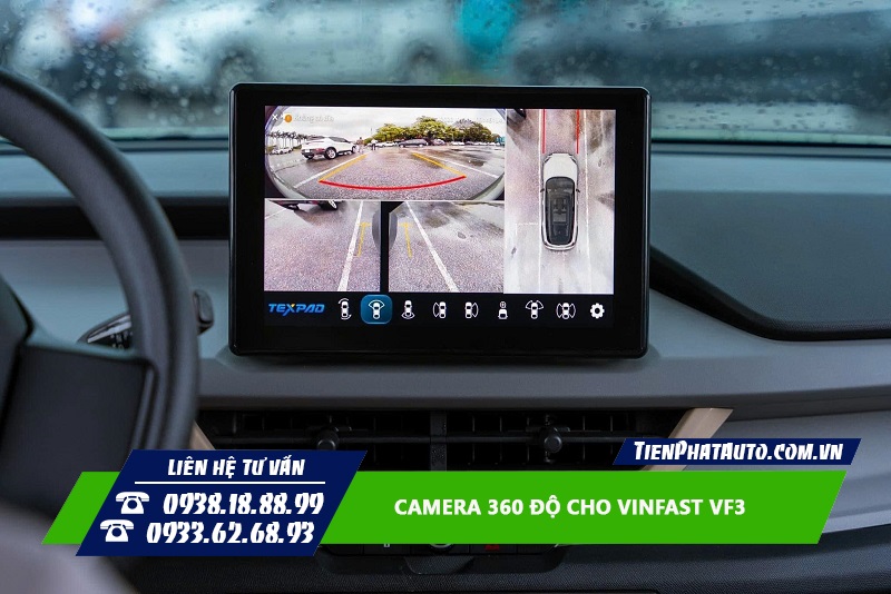 Camera hiển thị nhiều góc quay hỗ trợ quan sát tốt hơn