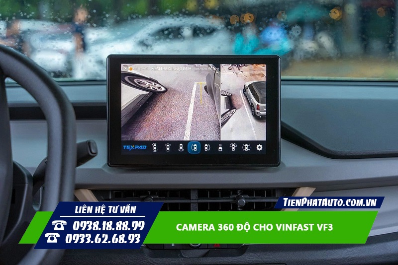 Tự động hiển thị các góc quay khác nhau theo tín hiệu xi nhan