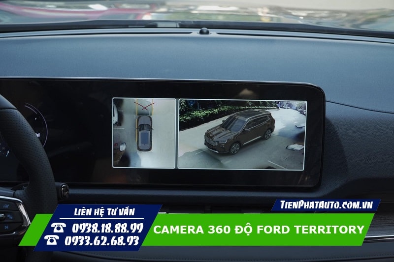 Camera 360 độ giúp quan sát toàn cảnh và ghi hành trình 4 phía