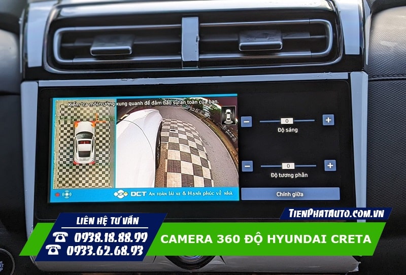 Lắp camera 360 độ Hyundai Creta 2022 - 2023 hỗ trợ lái xe an toàn