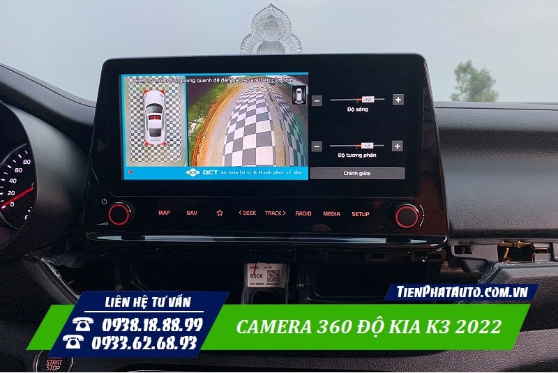 Lắp camera 360 độ cho Kia K3 2022 giúp di chuyển dễ dàng hơn