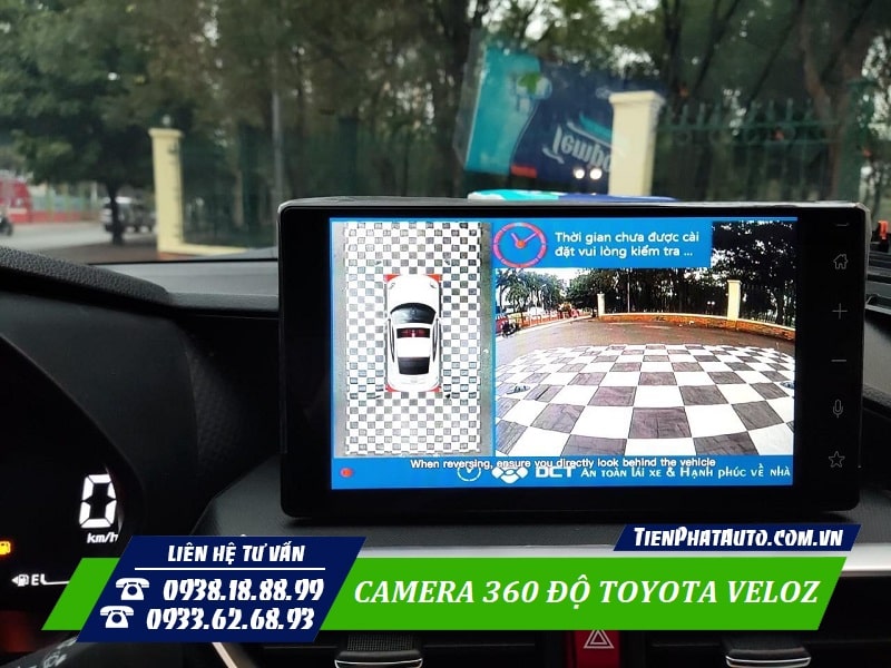 Lắp camera 360 độ Toyota Veloz là phụ kiện được nhiều khách hàng quan tâm