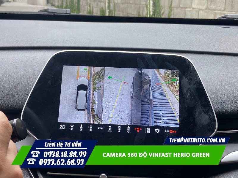 Tiến Phát Auto chuyên lắp camera 360 độ cho Vinfast Herio Green