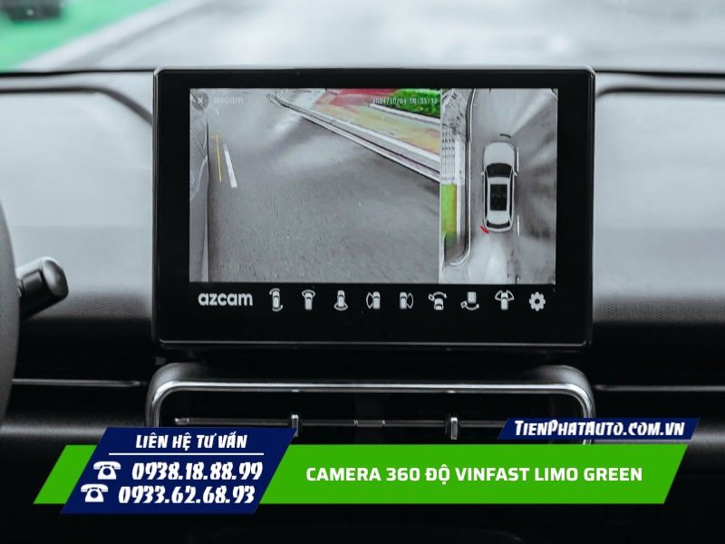Lắp camera 360 độ cho Limo Green hỗ trợ lái xe an toàn hơn
