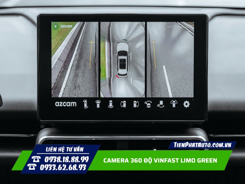 Tiến Phát Auto chuyên lắp camera 360 độ cho Vinfast Limo Green