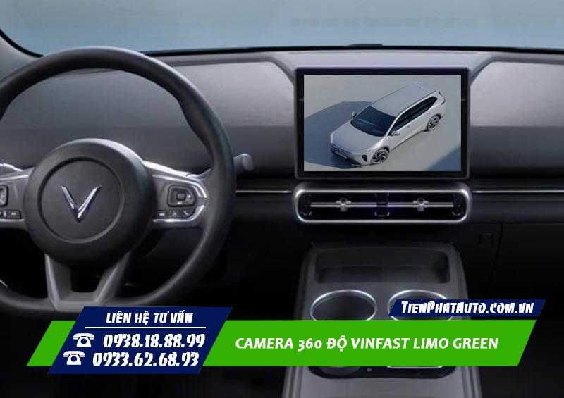 Lắp camera 360 độ Vinfast Limo Green hỗ trợ lái xe an toàn và ghi hình 4 phía