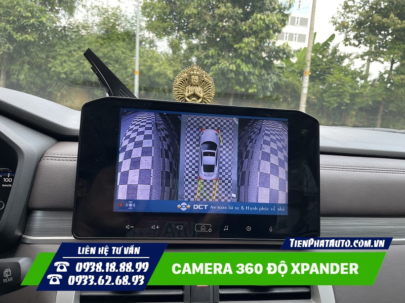 Hình ảnh camera 360 độ Xpander 2023 góc quay 2 bên hông phía sau