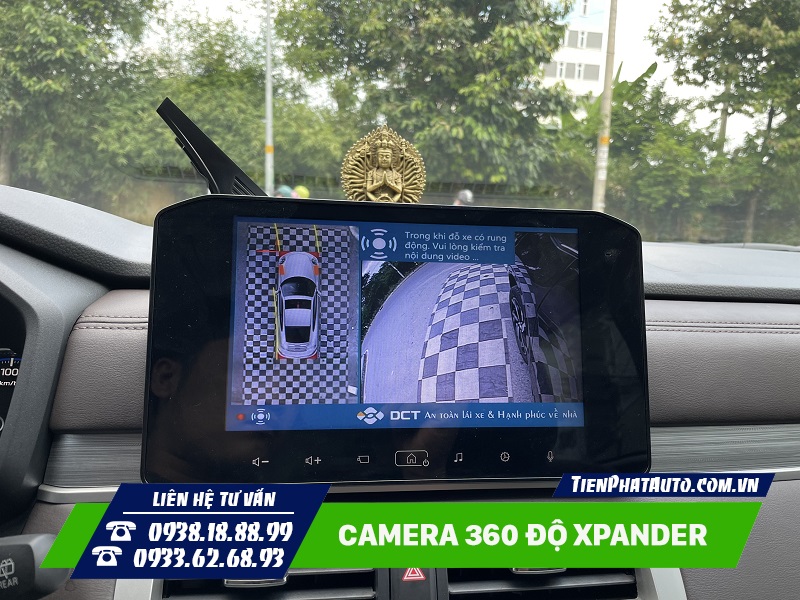 Hình ảnh camera 360 độ Xpander 2023 góc quay phía trước bên trái