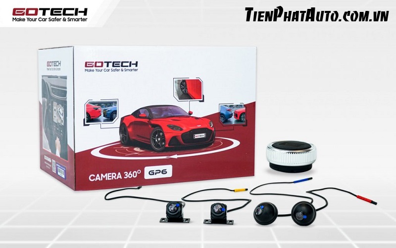 Trọn bộ camera 360 độ ô tô Gotech GP6