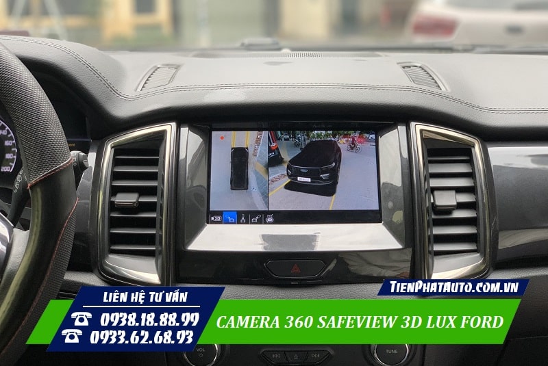 Mọi góc nhìn sẽ được loại bỏ khi lắp camera 360 Safeview 3D Lux Ford