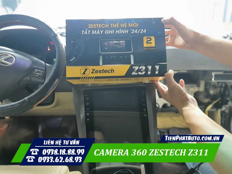 Lắp camera 360 Zestech Z311 cho ô tô giúp quan sát toàn cảnh