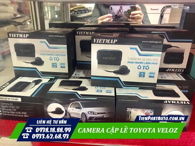 Tiến Phát Auto lắp camera lề Toyota Veloz giá tốt nhất TPHCM