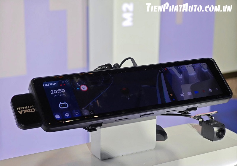 Tiến Phát Auto chuyên lắp camera hành trình gương Vietmap V740