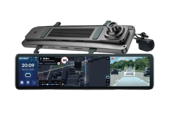 Mẫu camera hành trình gương Vietmap V740 mới ra mắt
