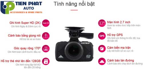 lap camera hanh trinh viepmap k9 Pro cho Hyundai Santafe
