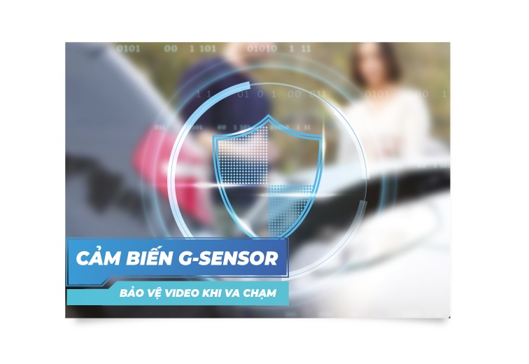Cảm biến G-Sensor thông minh giúp bảo vệ file video khi xe va chạm