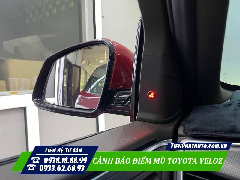 Cảnh báo điểm mù Toyota Veloz loại gắn cột chữ A của xe