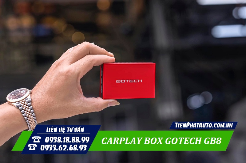 Carplay Box Gotech GB8 thiết kế nhỏ gọn mang lại nhiều sự tiện lợi khi sử dụng