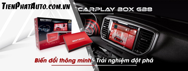 Carplay Box GB8 bộ chuyển màn hình DVD zin sang Android thông minh