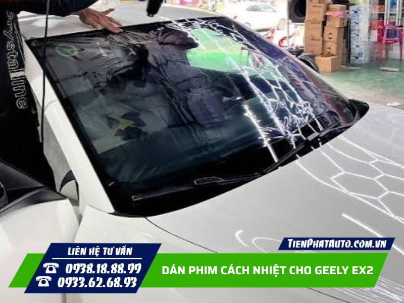 dán phim cách nhiệt 3M Crystalline cho geely ex2 dán phim cách nhiệt 3M Crystalline cho geely ex2
