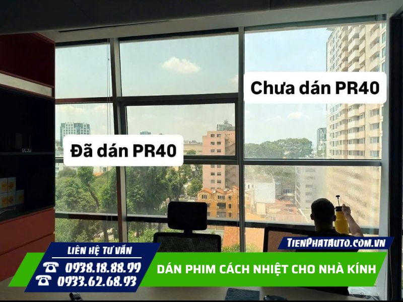 Dán phim cách nhiệt nhà kính hạn chế ánh sáng gây chói Dán phim cách nhiệt nhà kính hạn chế ánh sáng gây chói