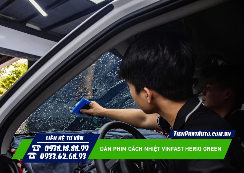 Dán phim cách nhiệt Vinfast Herio Green giúp chống nhiệt hiệu quả
