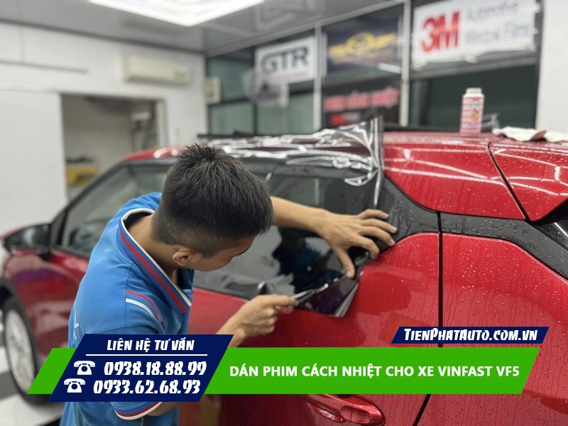 Dán phim cách nhiệt cho Vinfast VF5 giải pháp chống nóng hiệu quả