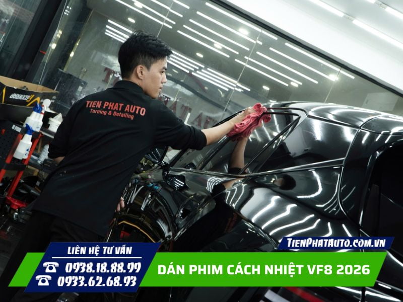 Dán phim cách nhiệt cho VF8 2026 chống nóng hiệu quả Dán phim cách nhiệt cho VF8 2026 chống nóng hiệu quả