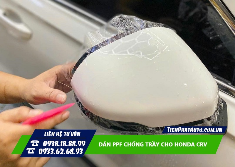 Dán PPF toàn diện bề mặt sơn xe cho CRV giúp chống xước hiệu quả