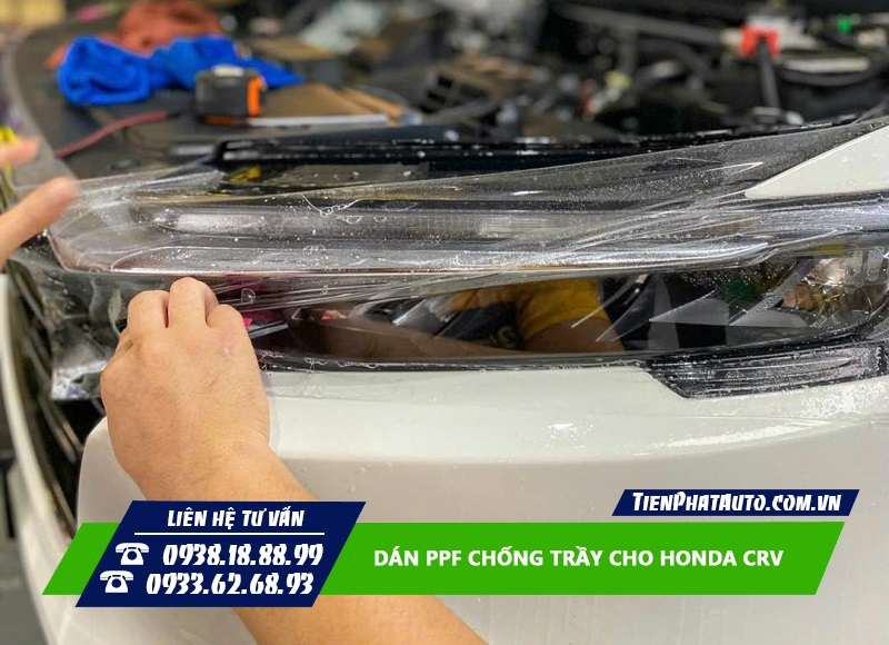 Dán PPF bề mặt sơn xe Honda CRV giúp chống trầy xước hiệu quả