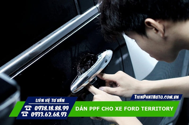 Quy trình dán PPF chống trầy hõm cửa xe Ford Territory