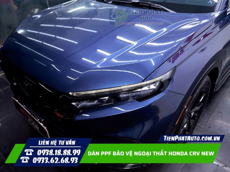 Dán PPF cho Honda CRV New hạn chế tiếp xúc hóa chất làm bạc màu Dán PPF cho Honda CRV New hạn chế tiếp xúc hóa chất làm bạc màu