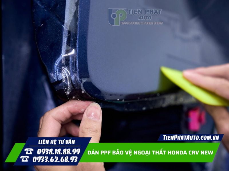 Dán PPF cho Honda CRV New được thực hiện thẩm mỹ Dán PPF cho Honda CRV New được thực hiện thẩm mỹ