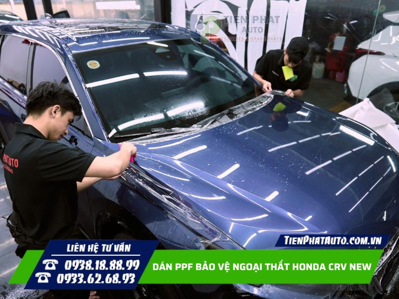 dán PPF cho Honda CRV New chống trầy xước ngoại thất dán PPF cho Honda CRV New chống trầy xước ngoại thất