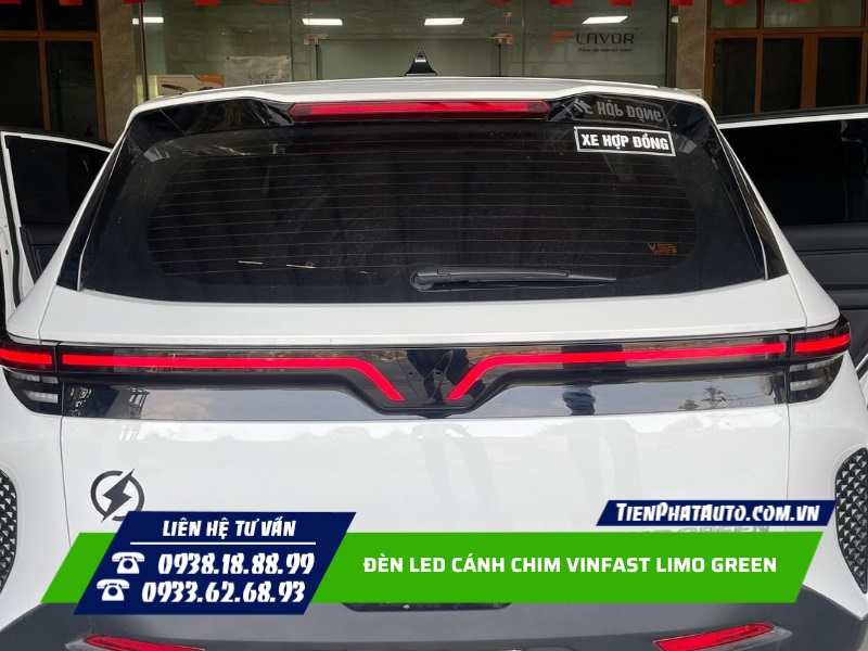 Đèn LED cánh chinh Vinfast Limo Green hoàn thiện phía sau Đèn LED cánh chinh Vinfast Limo Green hoàn thiện phía sau
