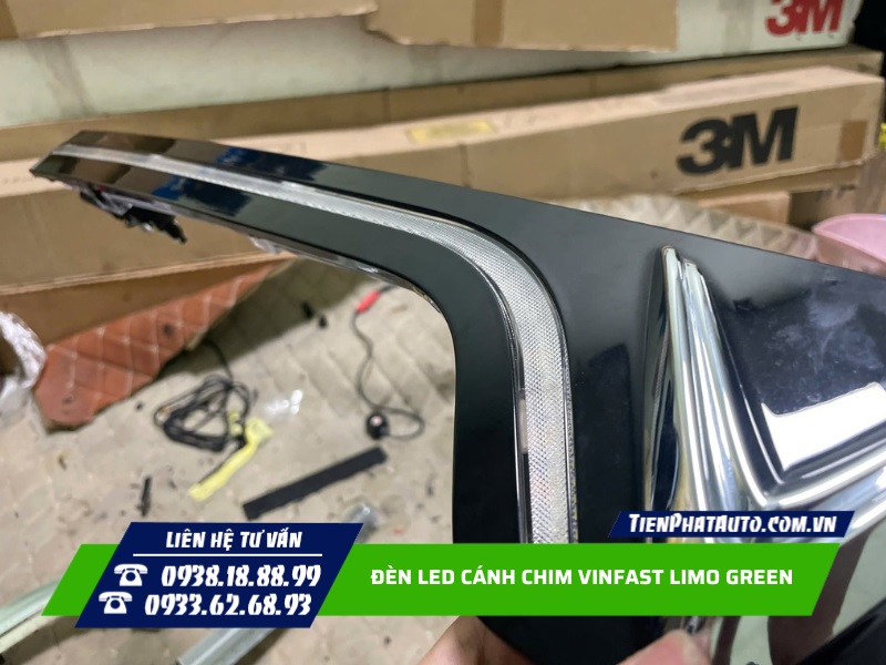 Đèn LED cánh chim Limo Green được thiết kế chuẩn theo xe Đèn LED cánh chim Limo Green được thiết kế chuẩn theo xe