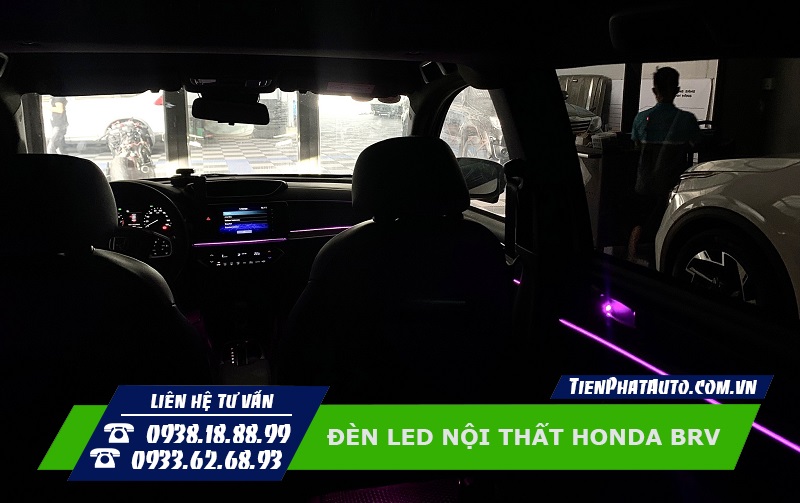 Đèn LED nội thất Honda BRV giúp nội thất xe lung linh hơn