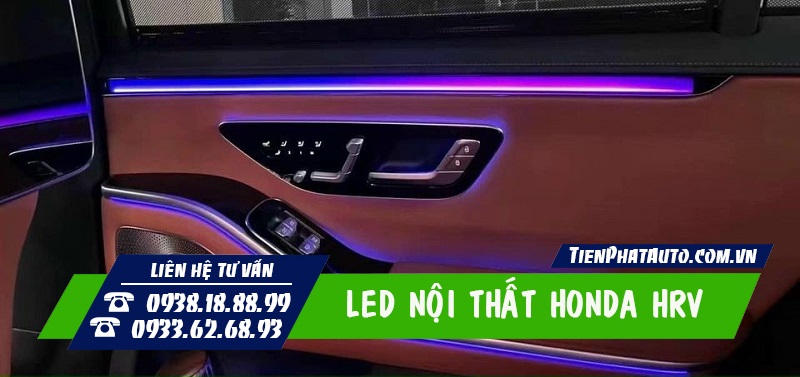 LED nội thất cho xe Honda HRV 2022 biến nội thất sang trọng hơn