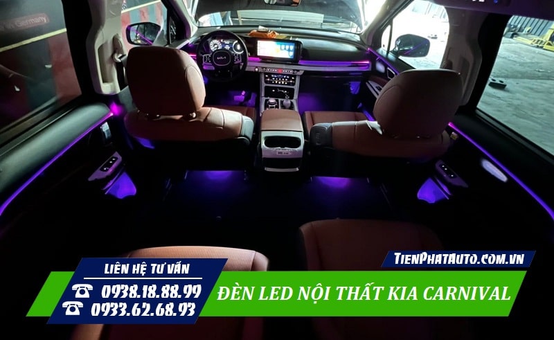 Đèn LED nội thất giúp biến không gian nội thất xe nổi bật hơn