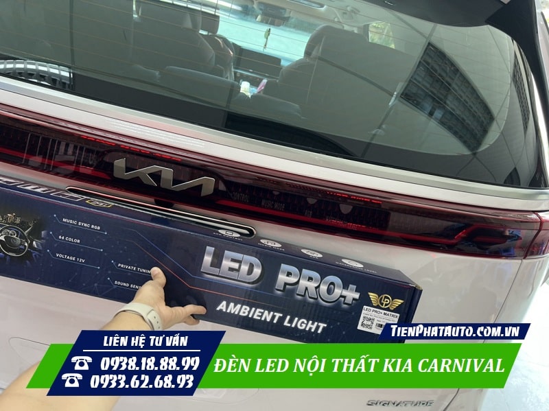 Tiến Phát Auto chuyên độ đèn LED nội thất Kia Carnival