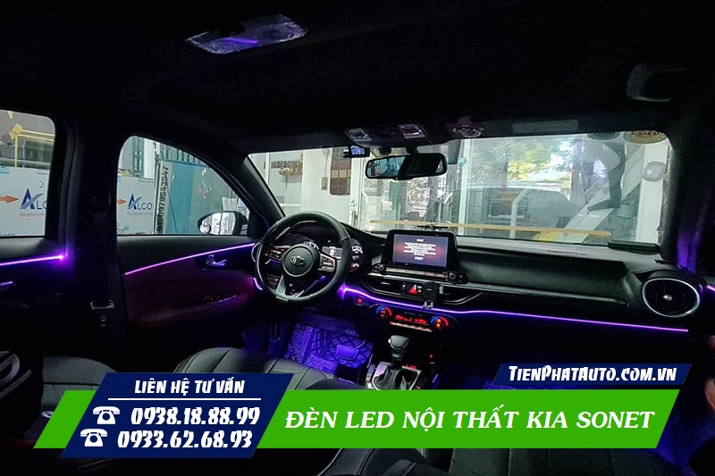 Đèn LED nội thất giúp không gian bên trong xe nổi bật hơn